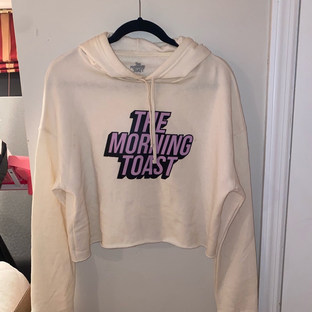 THE MORNING TOAST CROPPED HOODIE